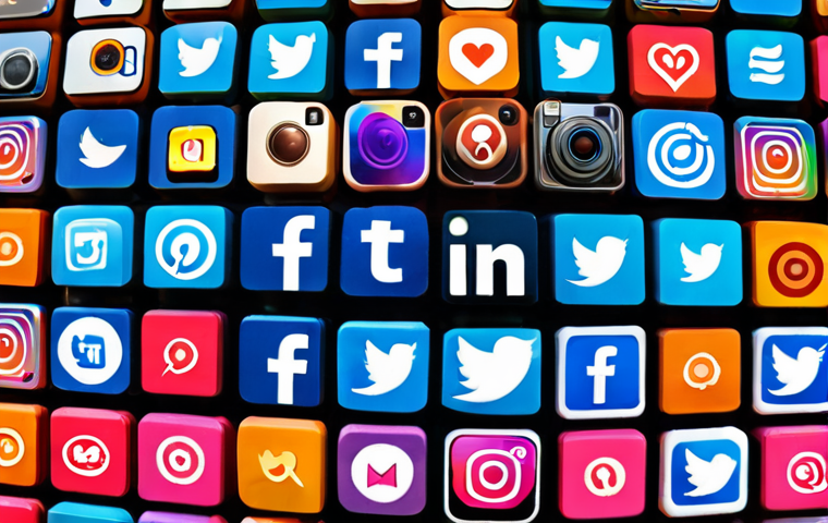 **Brand Building on Social Media**: Create an image depicting a vibrant social media landscape, showcasing various platforms like Facebook, Instagram, and Twitter. Include elements that represent brand recognition, such as logos, engagement metrics (likes, shares), and visuals of authentic communication (e.g., comments and messages).